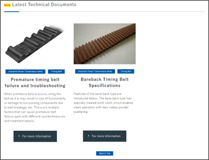 Technical Library page is now open